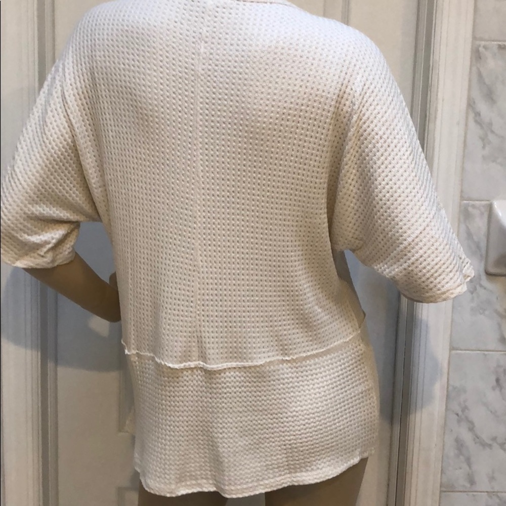 OATMEAL IVORY TUNIC TOP - Picture 7 of 7